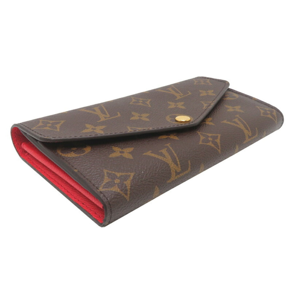Louis Vuitton Monogram Brown Coquelicots Monogram Monogram Long Wallet (Bi-Fold) (Pre-Owned)