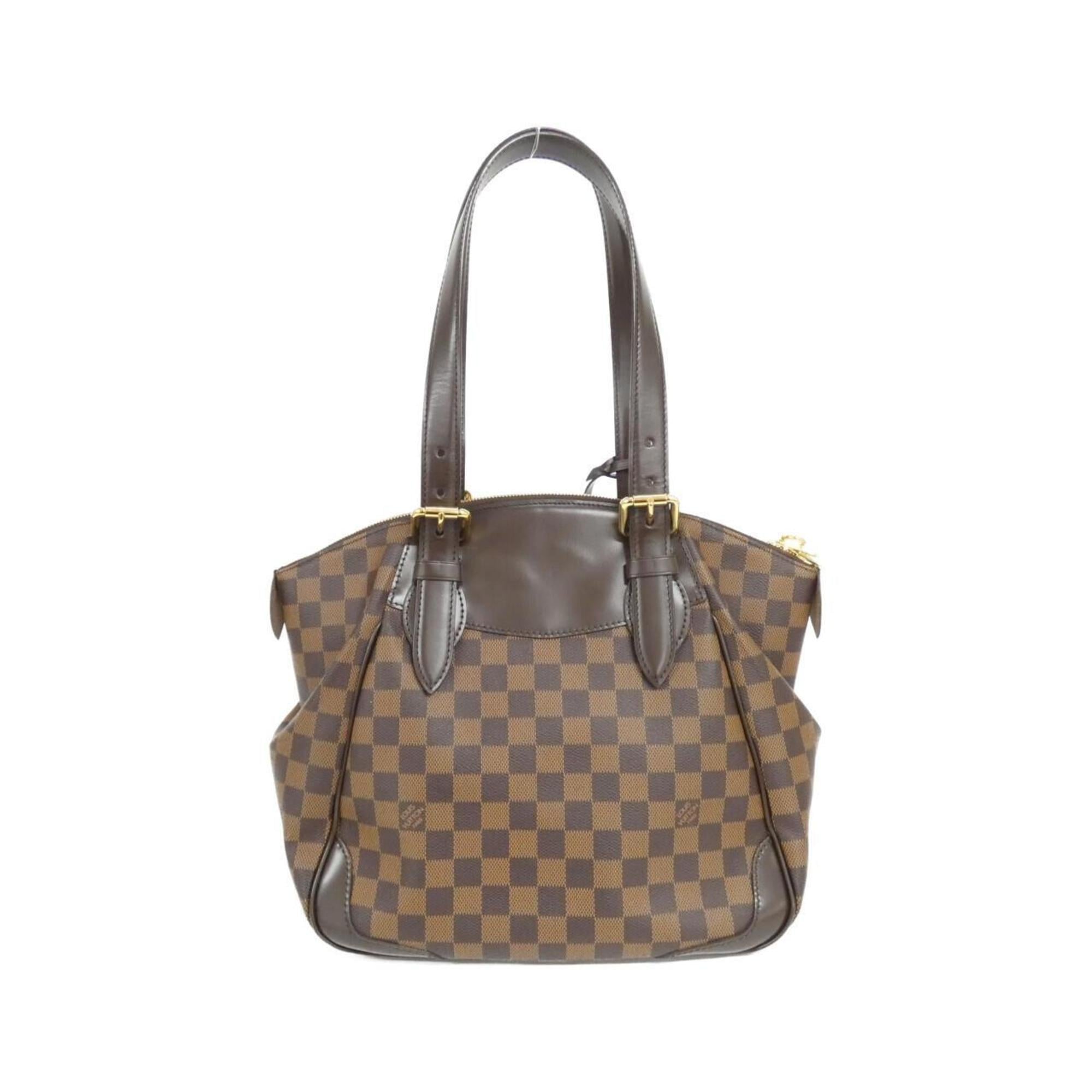 Louis Vuitton Brown Coated Canvas Shoulder Bag (Pre-Owned)
