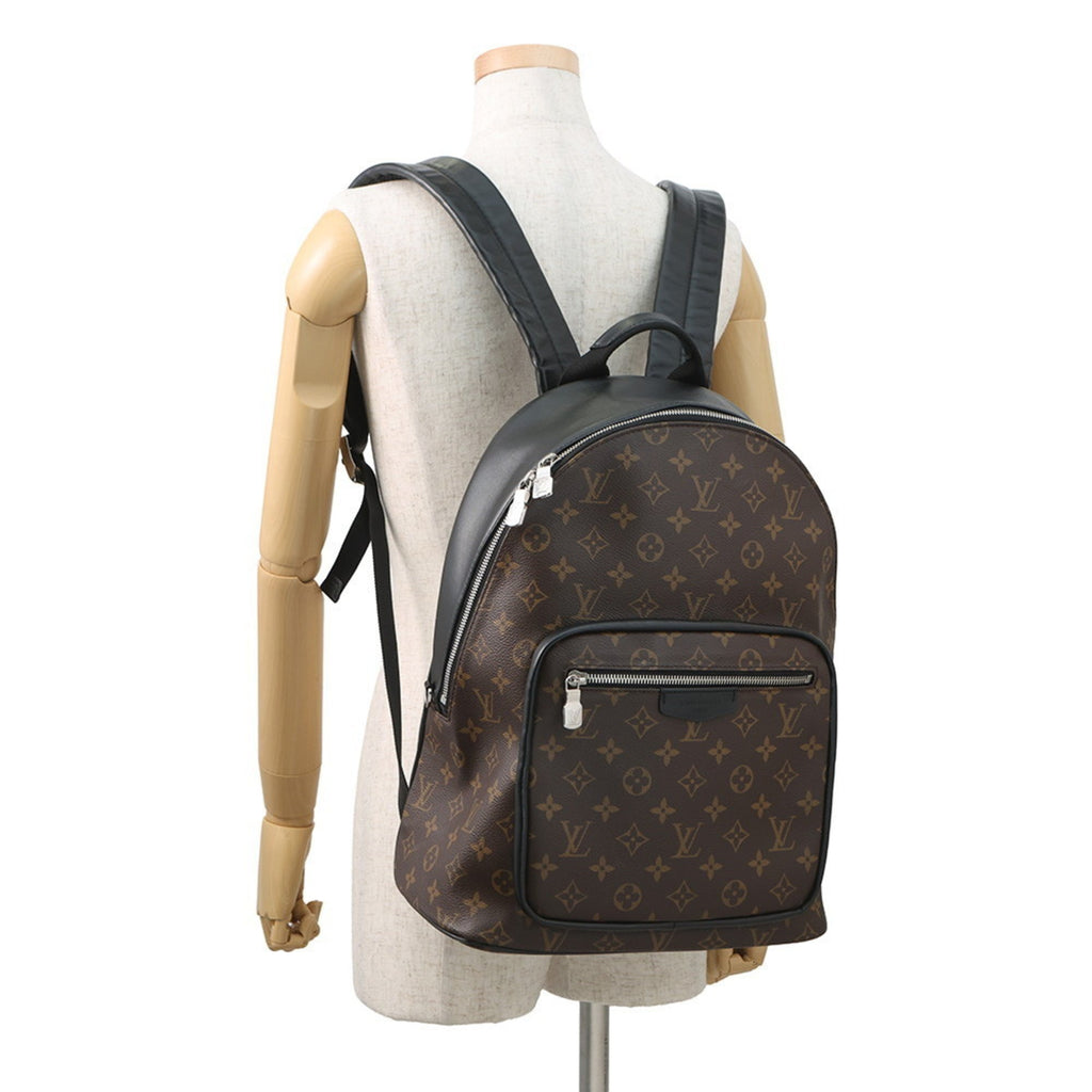 Louis Vuitton Monogram Macassar Black Brown Monogram Macassar Noir Backpack (Pre-Owned)