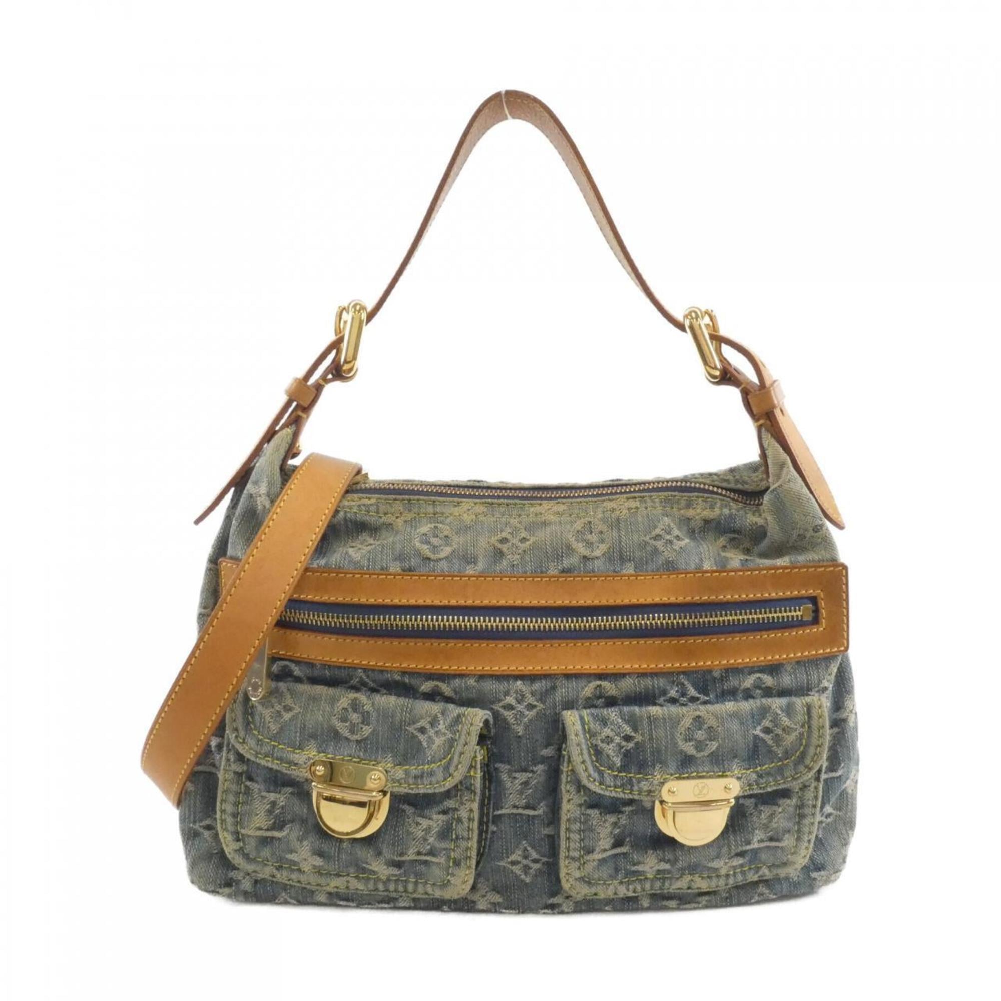 Louis Vuitton Blue Denim Canvas Shoulder Bag (Pre-Owned)