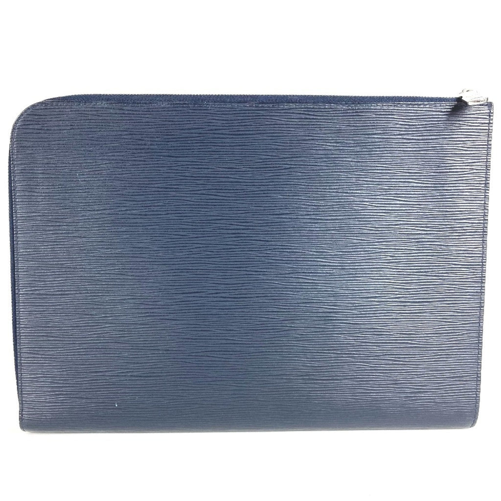 Louis Vuitton Epi Navy Blue Epi Leather Clutch Bag Pochette (Pre-Owned)