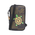 Louis Vuitton Black Brown Coated Canvas Phone Wallet (Pre-Owned)