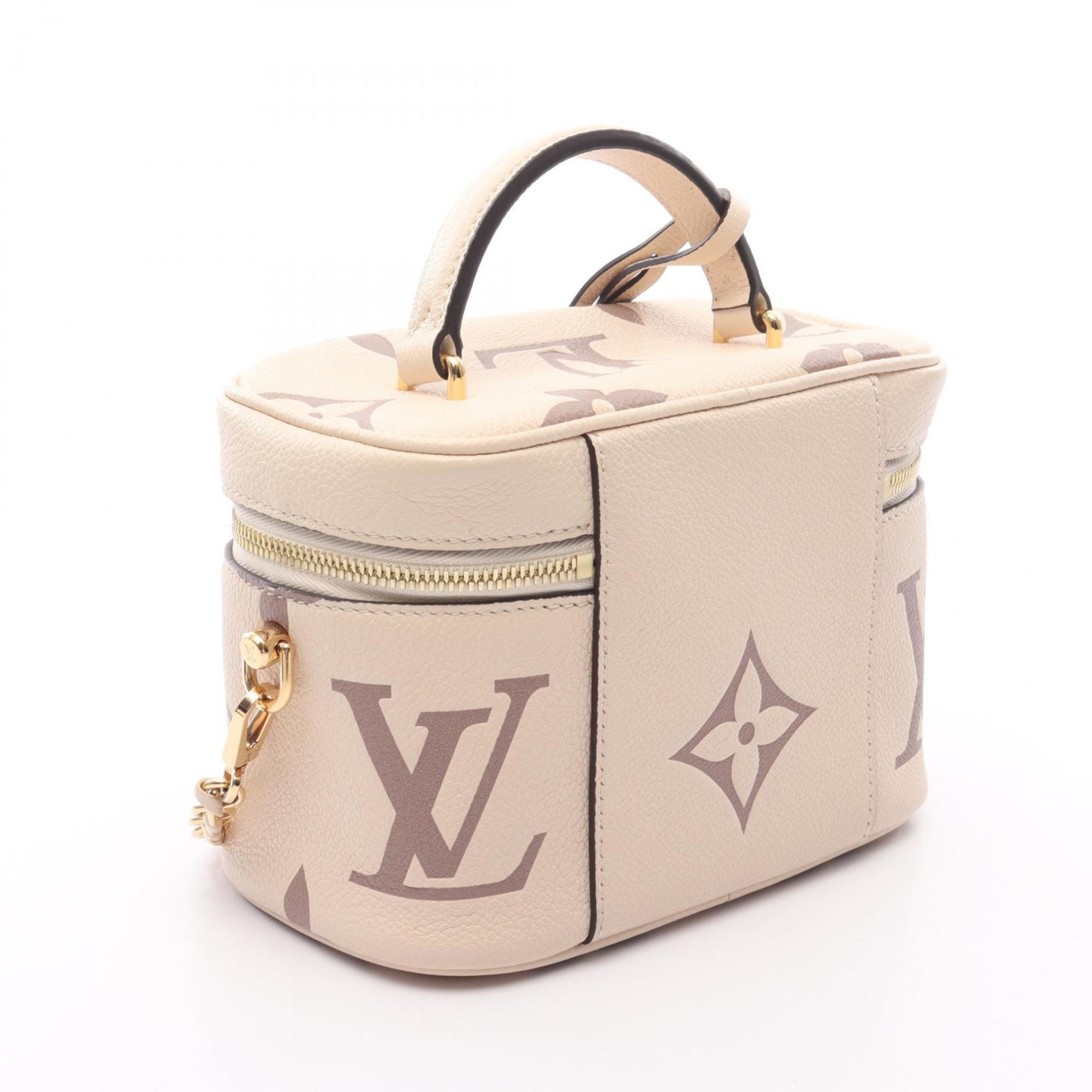 Louis Vuitton Beige Brown Coated Canvas Handbag (Pre-Owned)