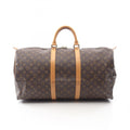 Louis Vuitton Brown Monogram Coated Canvas Leather Boston Bag (Pre-Owned)