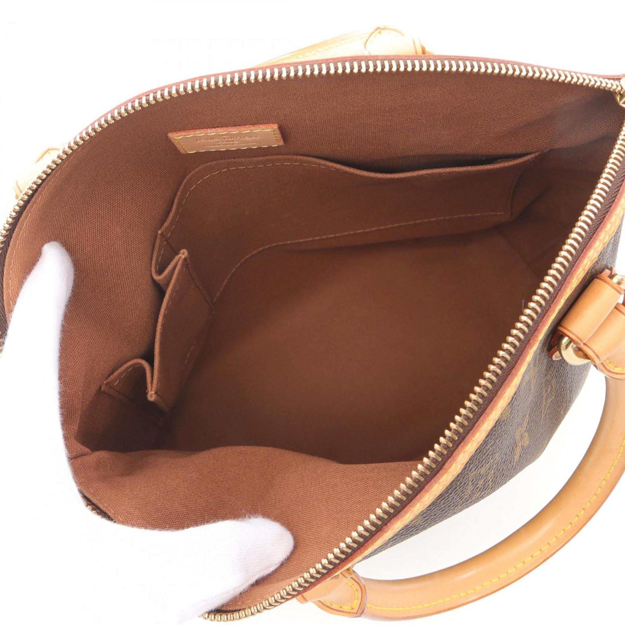 Louis Vuitton Monogram Brown Coated Canvas Leather Handbag (Pre-Owned)