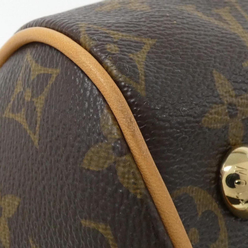 Louis Vuitton Marron Coated Canvas Shoulder Bag (Pre-Owned)