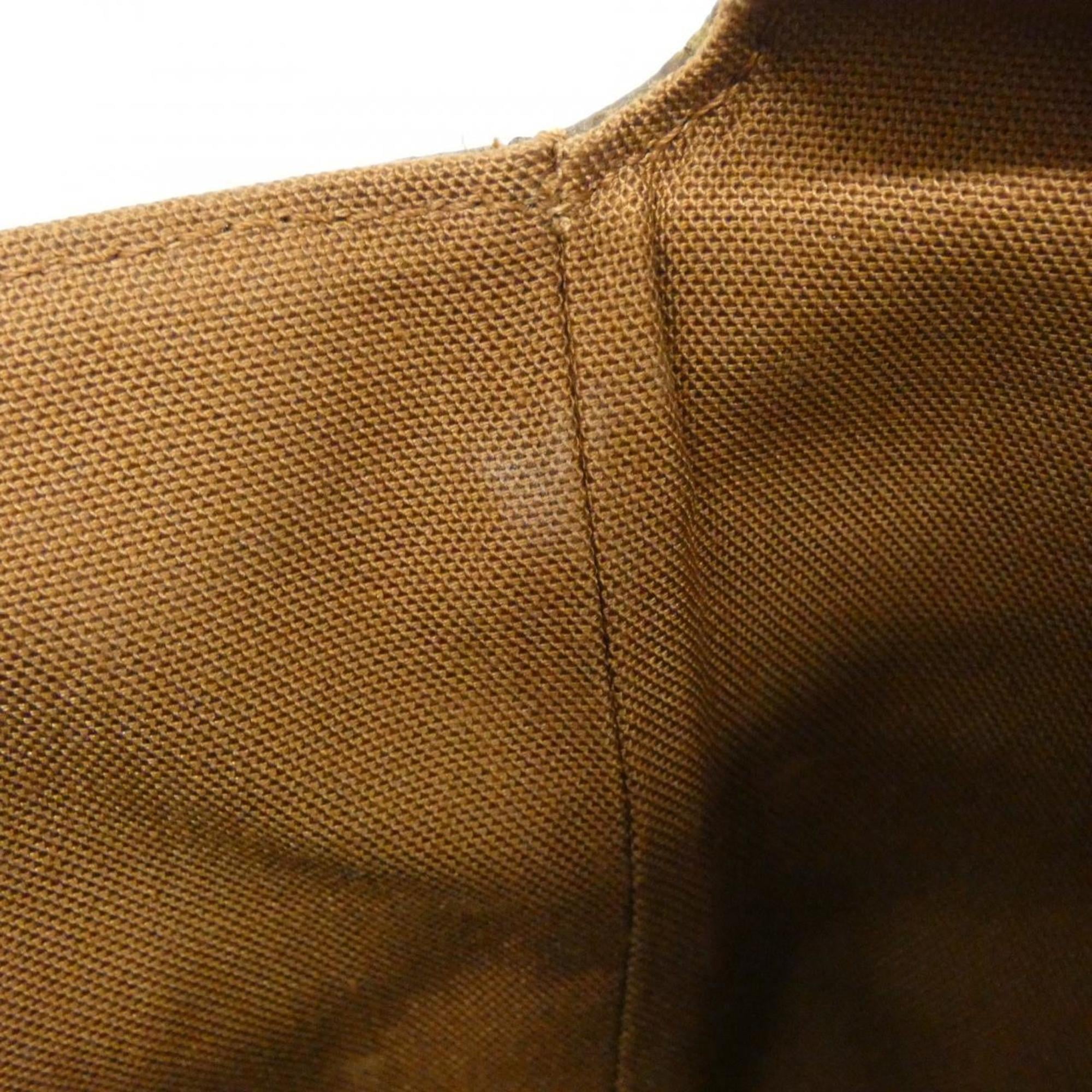 Louis Vuitton Marron Coated Canvas Shoulder Bag (Pre-Owned)