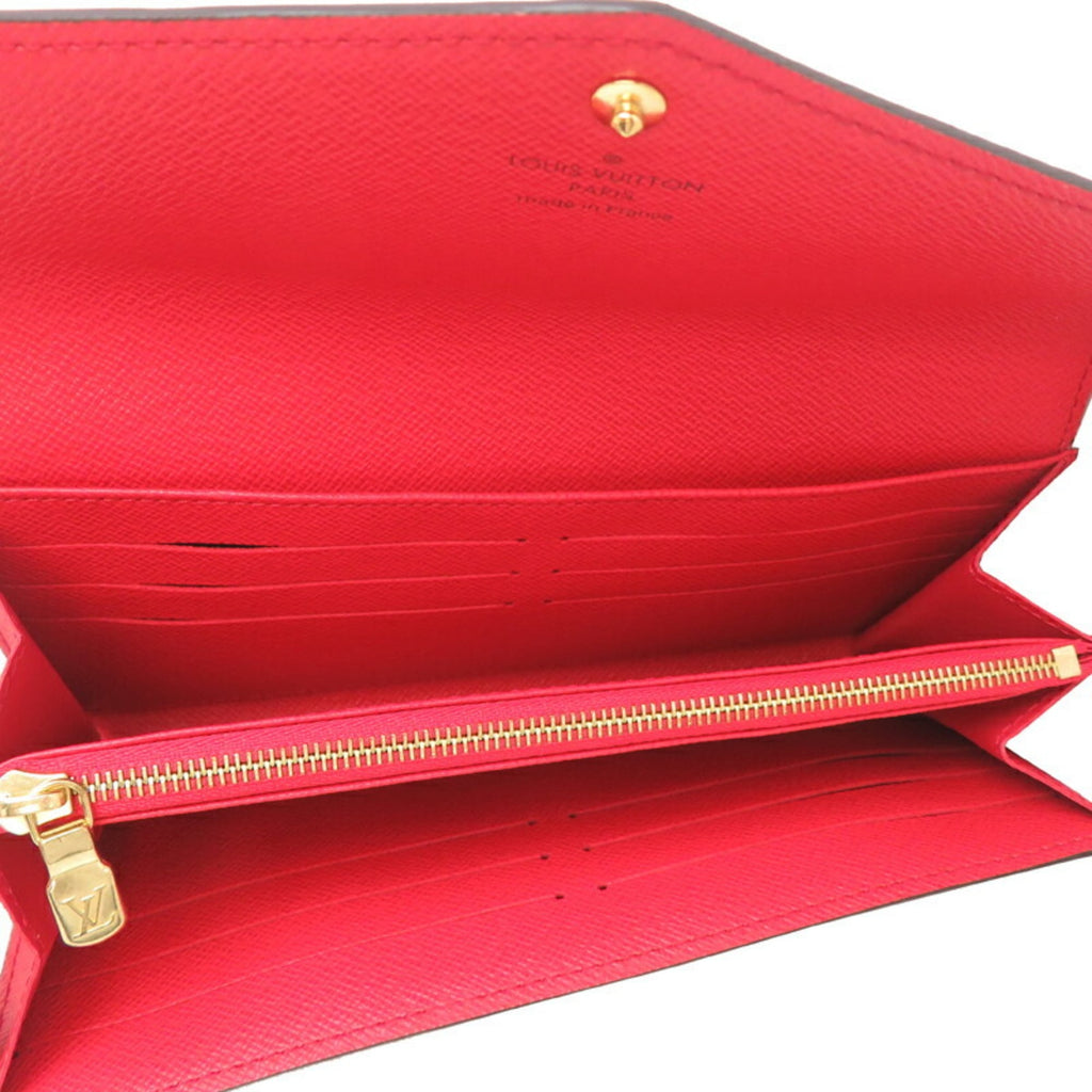 Louis Vuitton Monogram Brown Coquelicots Monogram Monogram Long Wallet (Bi-Fold) (Pre-Owned)
