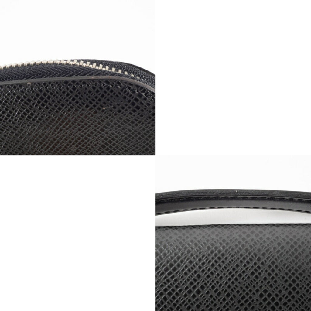 Louis Vuitton Black Taiga Leather Leather Long Bill Wallet (Bi-Fold) (Pre-Owned)
