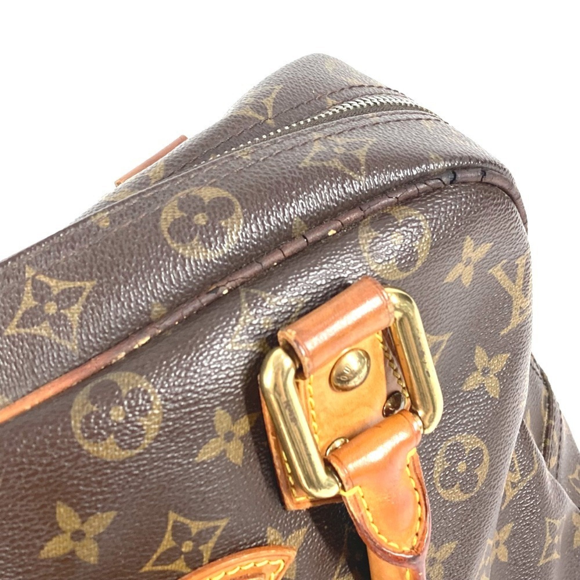 Louis Vuitton Brown Monogram Monogram Boston Bag Handbag Shoulder Bag (Pre-Owned)