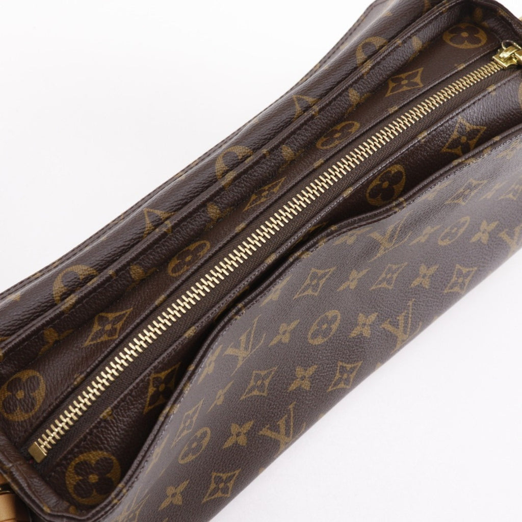 Louis Vuitton Brown Monogram Canvas Shoulder Bag (Pre-Owned)