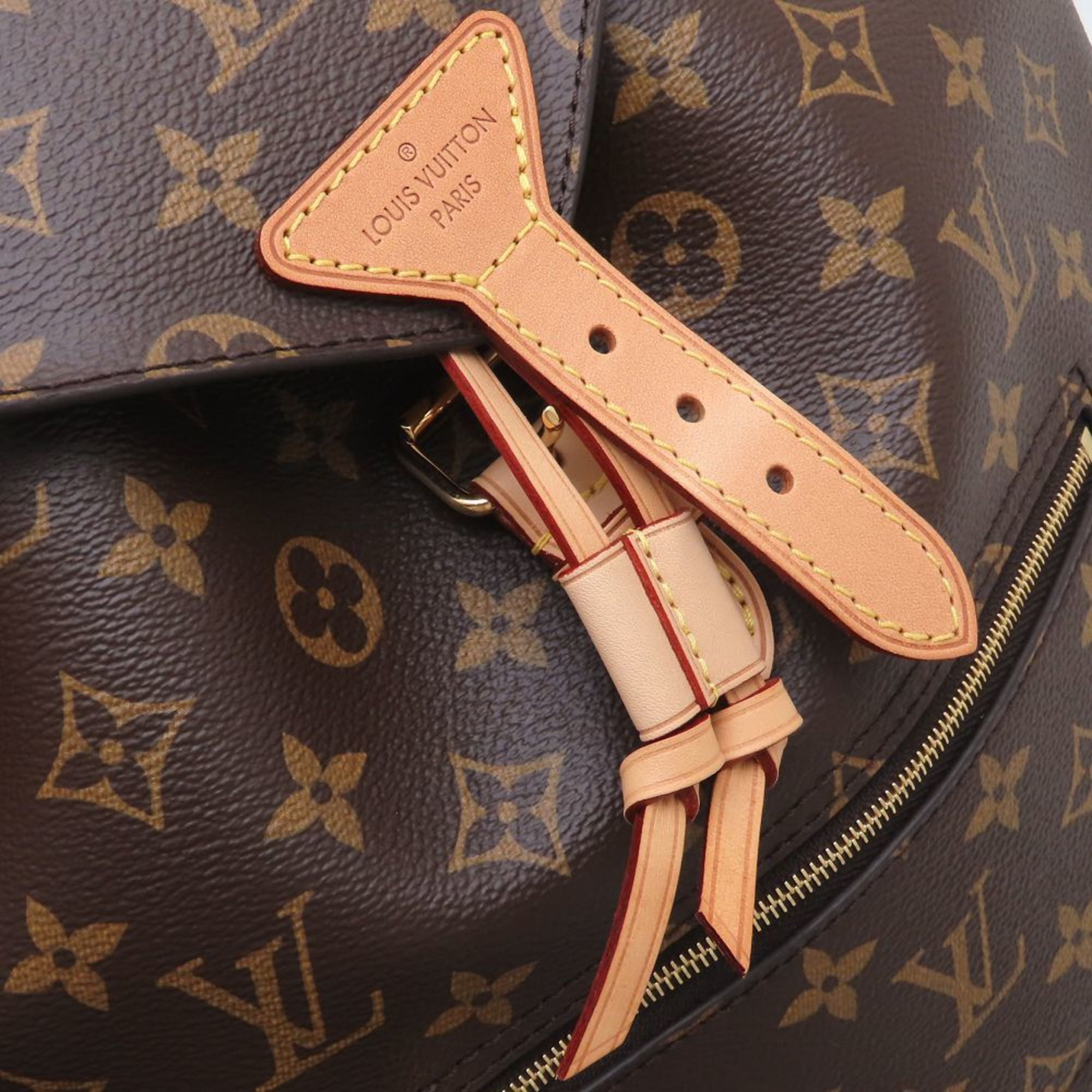 Louis Vuitton Monogram Brown Canvas Backpack (Pre-Owned)