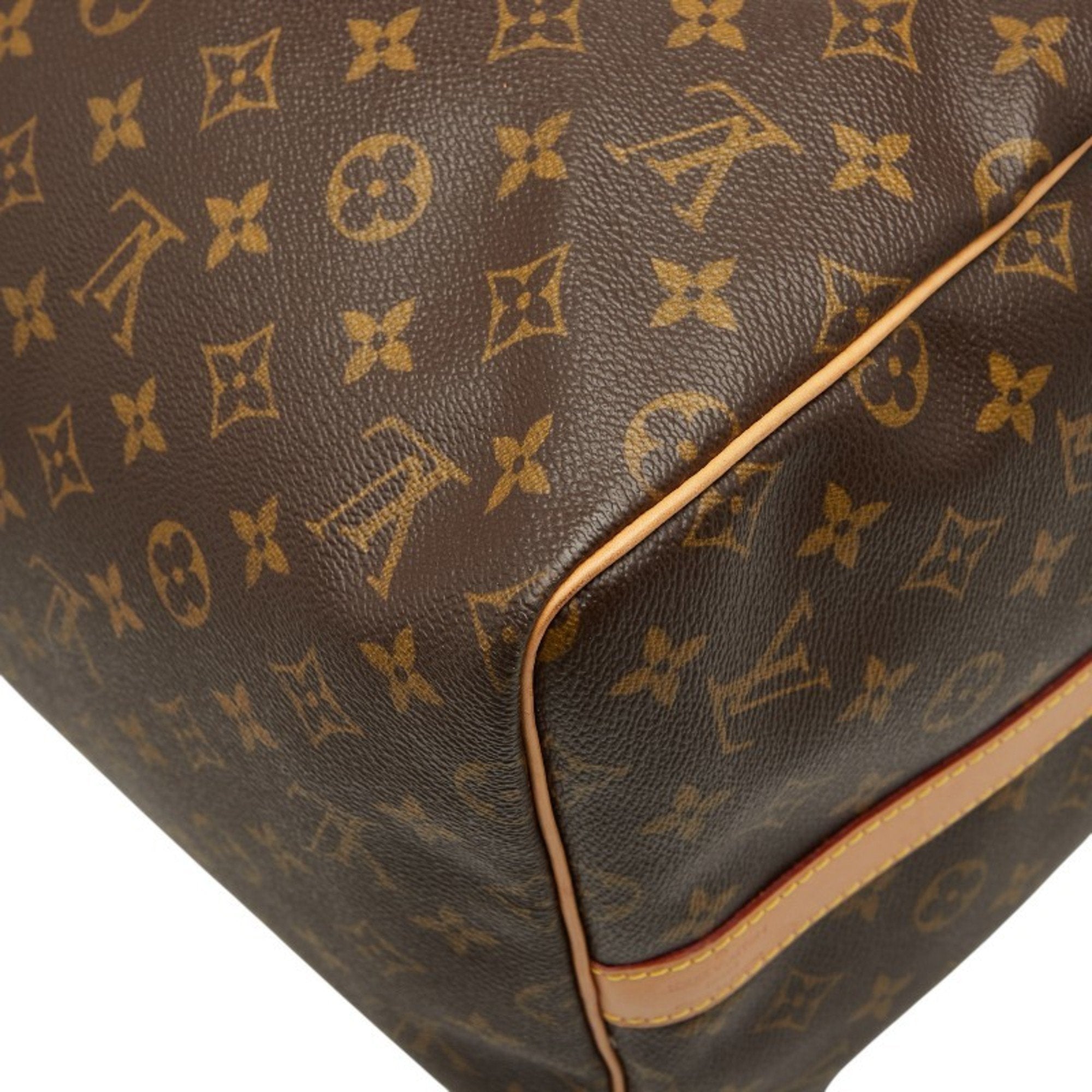 Louis Vuitton Brown Pvc Leather Boston Bag Shoulder Bag (Pre-Owned)