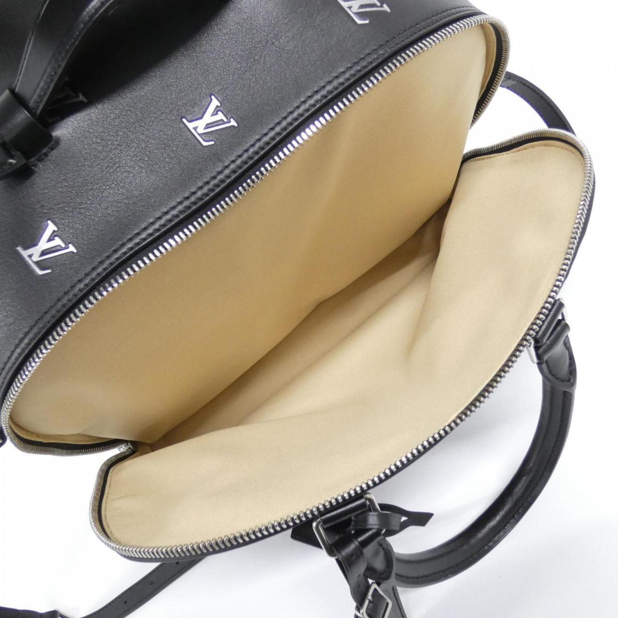 Louis Vuitton Black Leather Handbag (Pre-Owned)