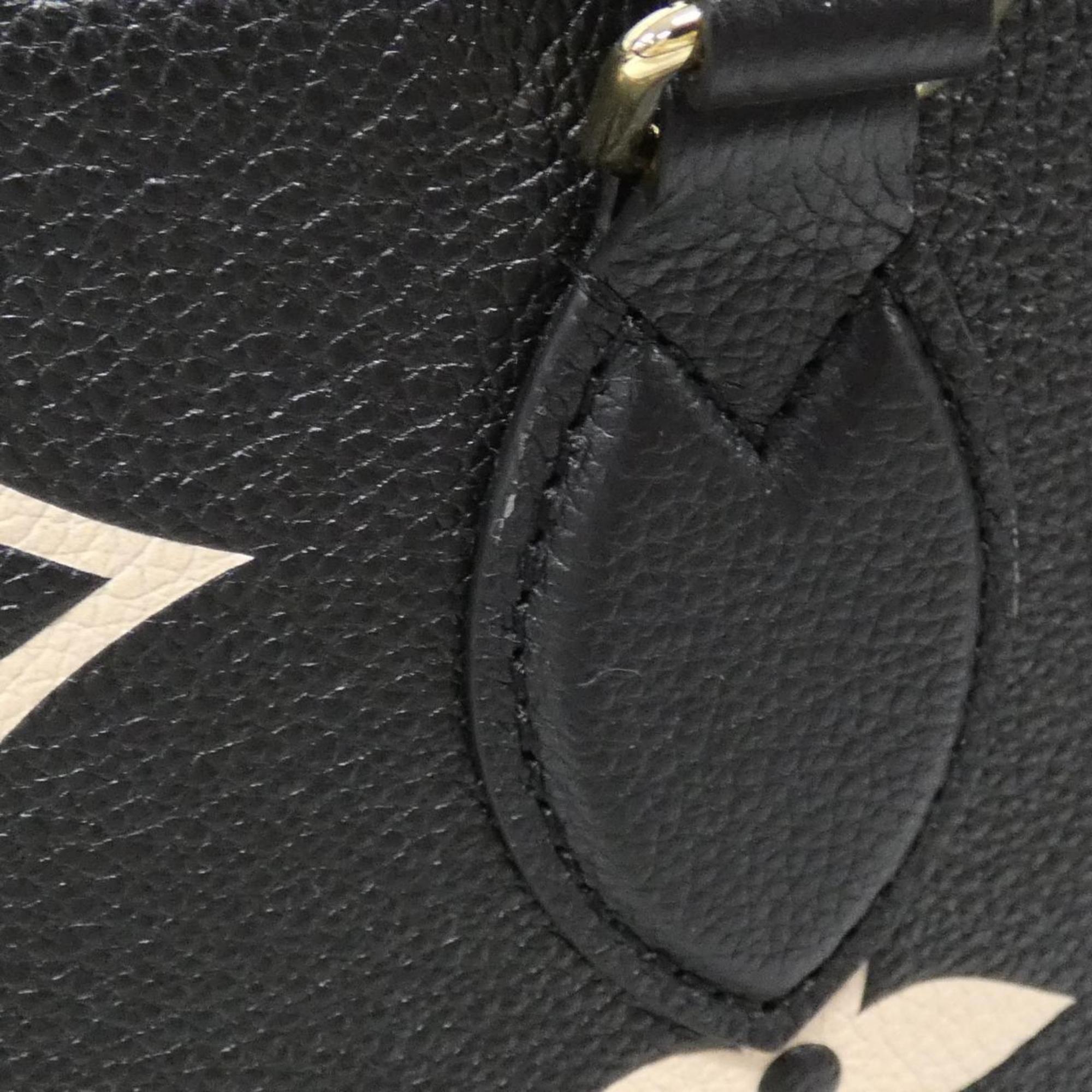 Louis Vuitton Monogram Empreinte Beige Black Leather Handbag (Pre-Owned)