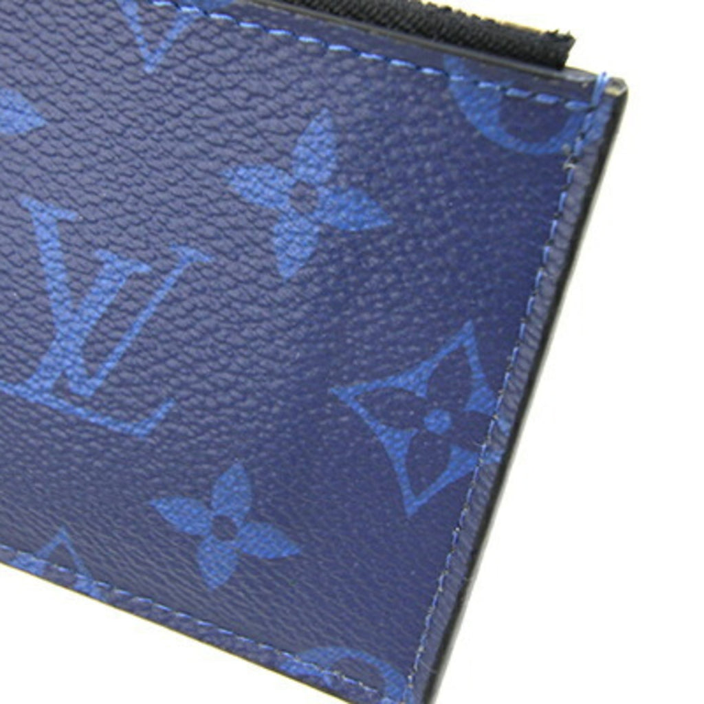 Louis Vuitton Cobalt Monogram Coated Canvas Taigarama Leather Coin Purse/Coin Case (Pre-Owned)