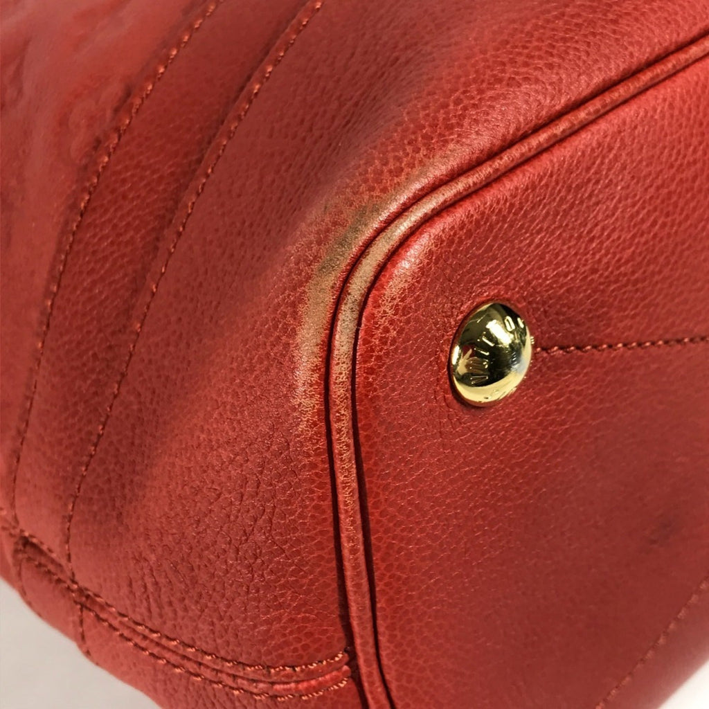 Louis Vuitton Monogram Empreinte Red Color Monogram Empreinte Shoulder Bag Tote Bag (Pre-Owned)