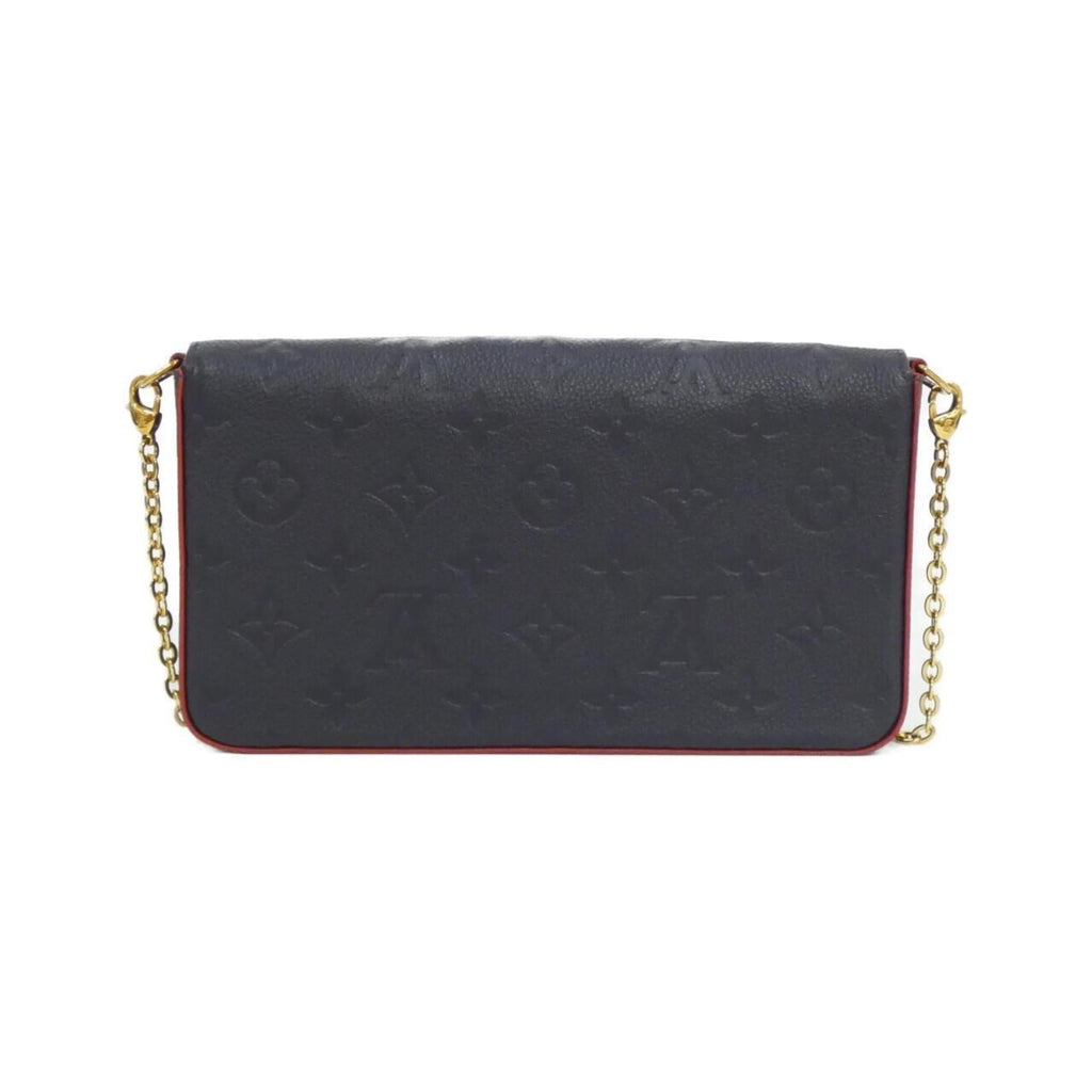 Louis Vuitton Black Marine Rouge Leather Pochette Shoulder Bag (Pre-Owned)