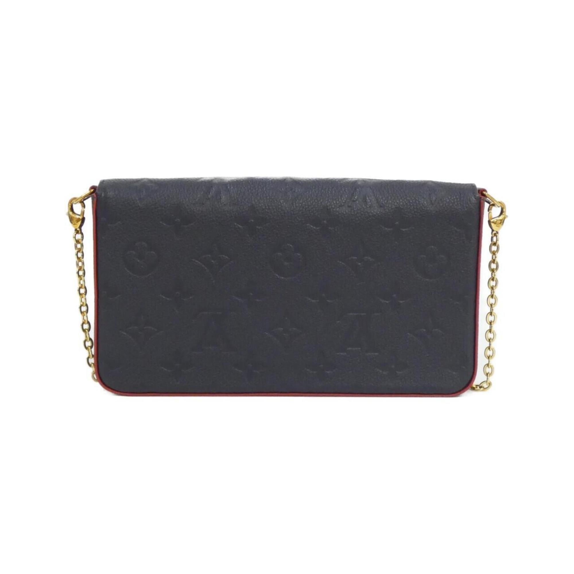 Louis Vuitton Black Marine Rouge Leather Pochette Shoulder Bag (Pre-Owned)