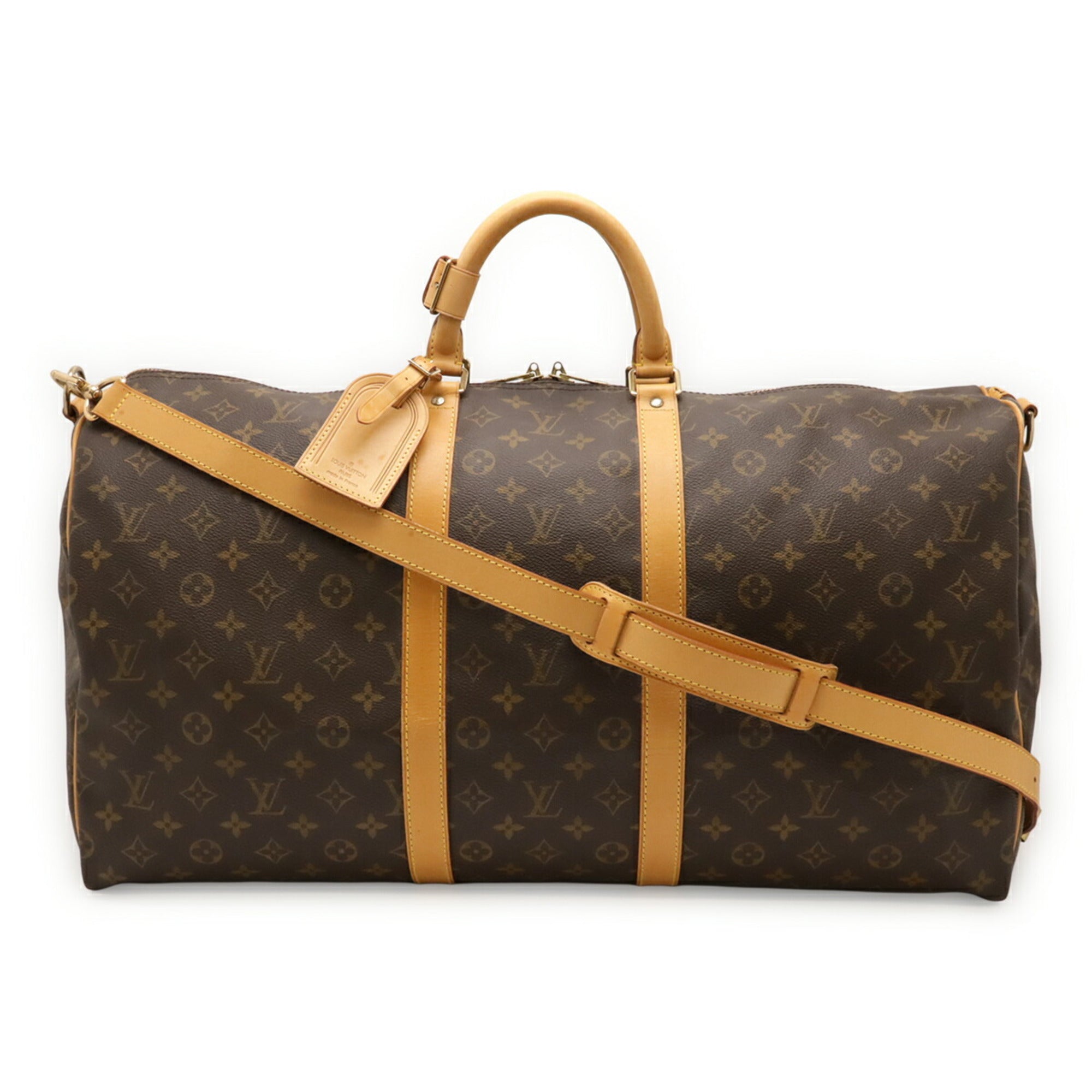 Louis Vuitton Brown Monogram Canvas Boston Bag Shoulder Bag (Pre-Owned)