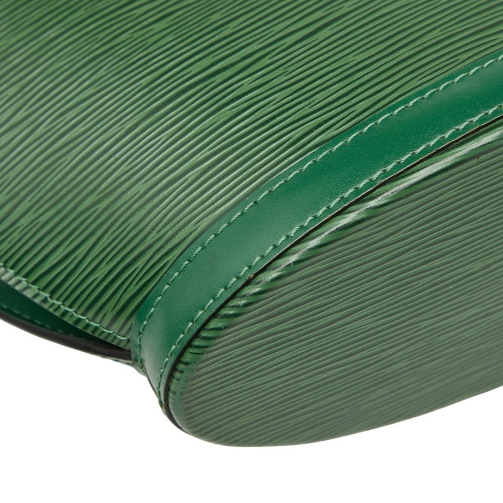 Louis Vuitton Epi Borneo Green Leather Handbag Shoulder Bag (Pre-Owned)