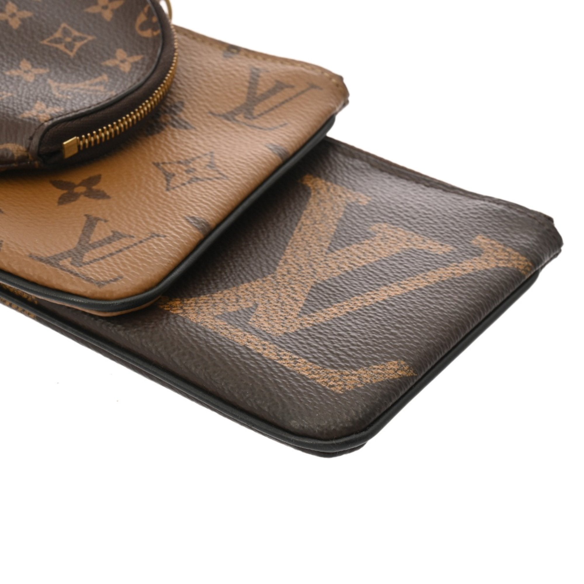 Louis Vuitton Brown Camel Monogram Canvas Pochette Pouch (Pre-Owned)