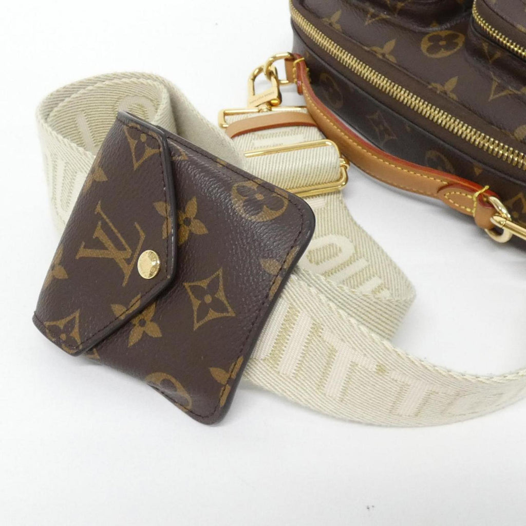 Louis Vuitton Marron Coated Canvas Shoulder Bag (Pre-Owned)