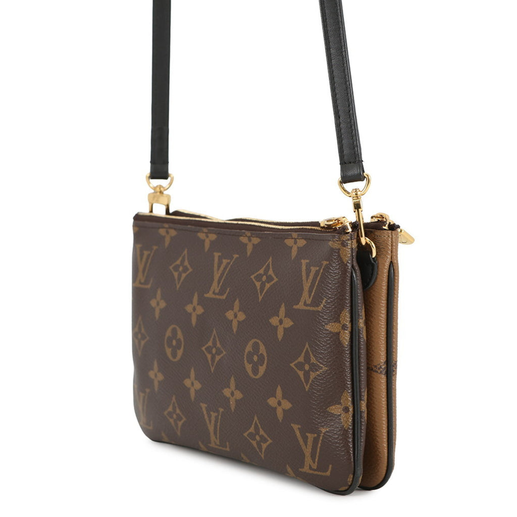 Louis Vuitton Noir Monogram Pochette Shoulder Bag (Pre-Owned)