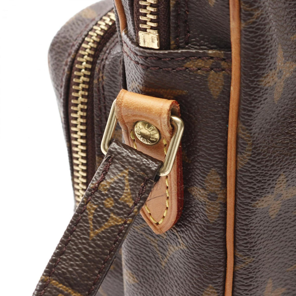 Louis Vuitton Brown Monogram Coated Canvas Leather Pvc Shoulder Bag (Pre-Owned)
