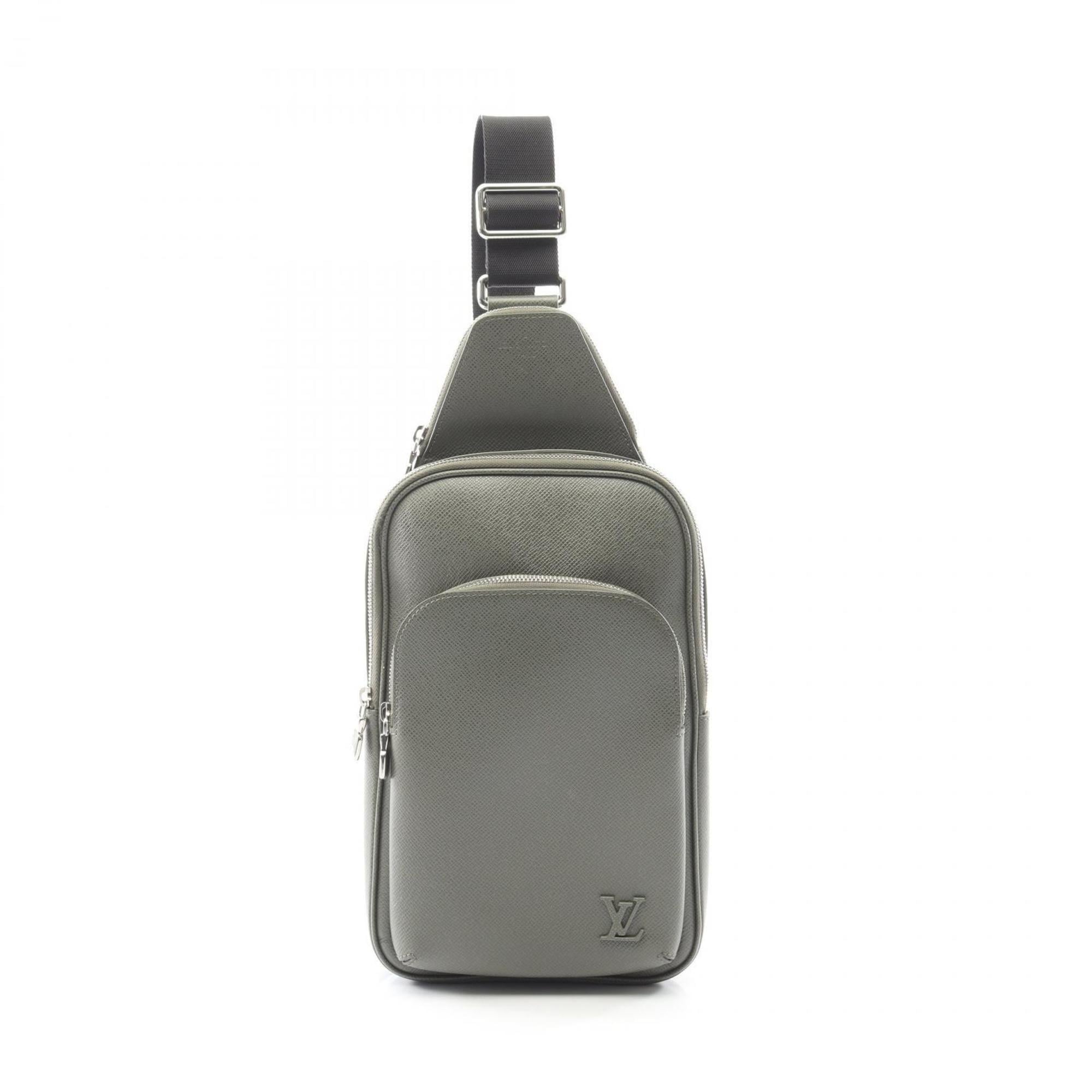 Louis Vuitton Khaki Leather Fanny Pack Sling Bag (Pre-Owned)