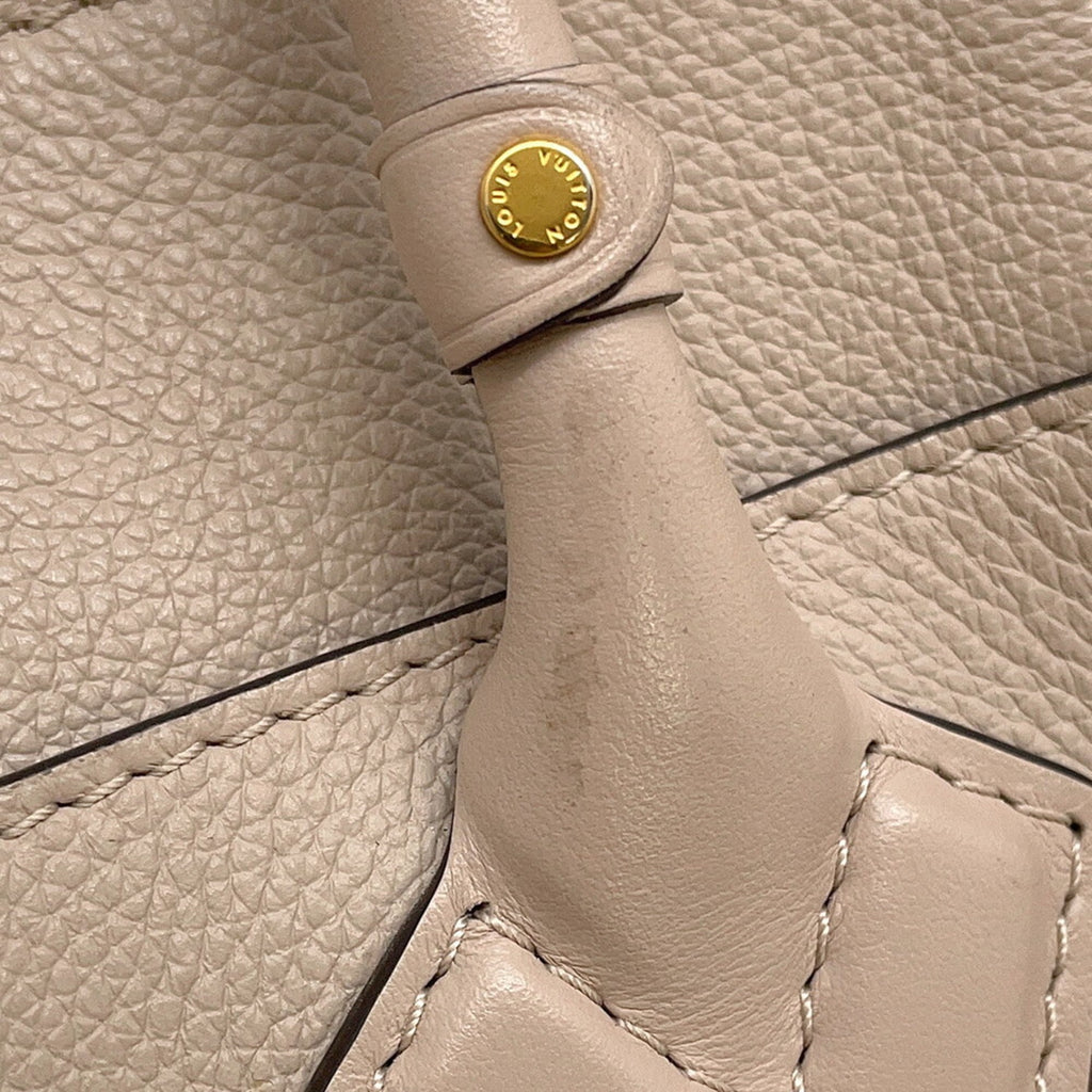 Louis Vuitton Grayish Light Blue Monogram Leather Handbag Shoulder Bag (Pre-Owned)