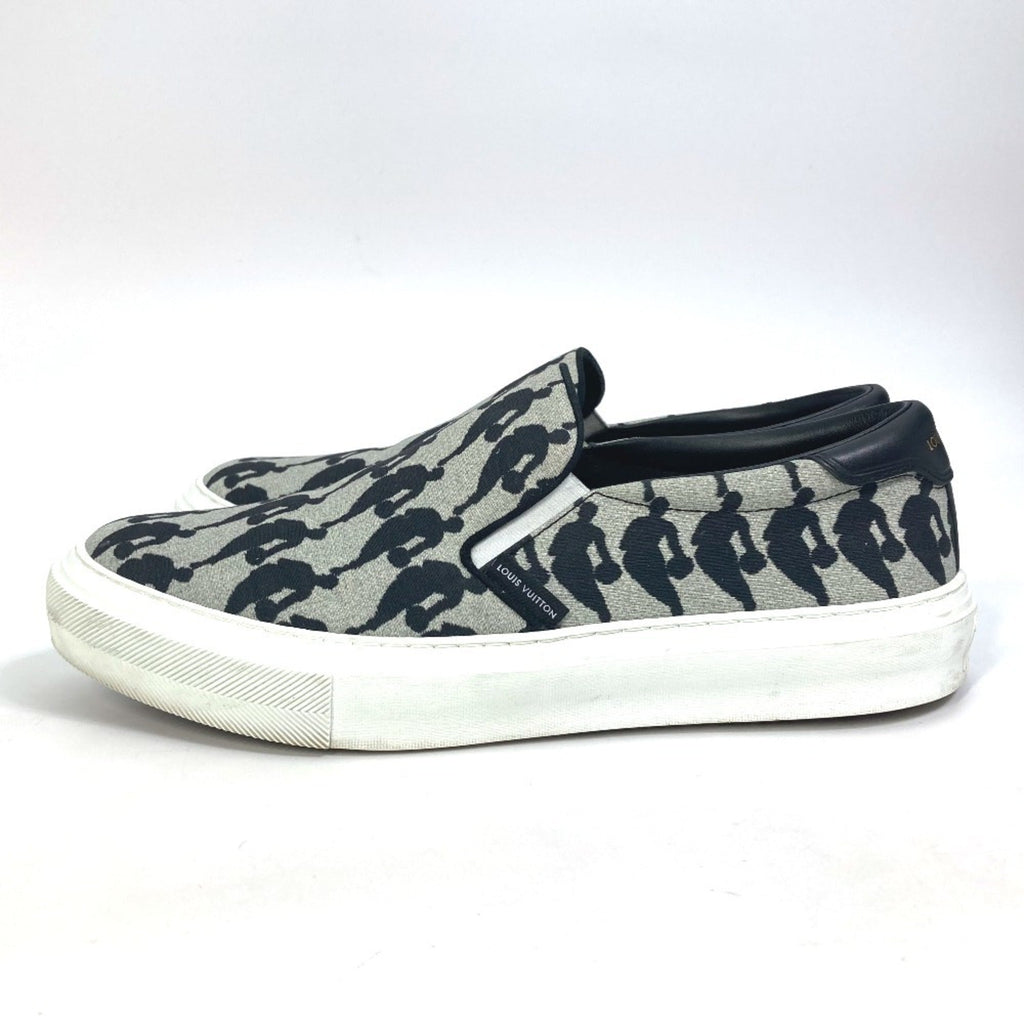 Louis Vuitton Black Gray Sneakers (Pre-Owned)
