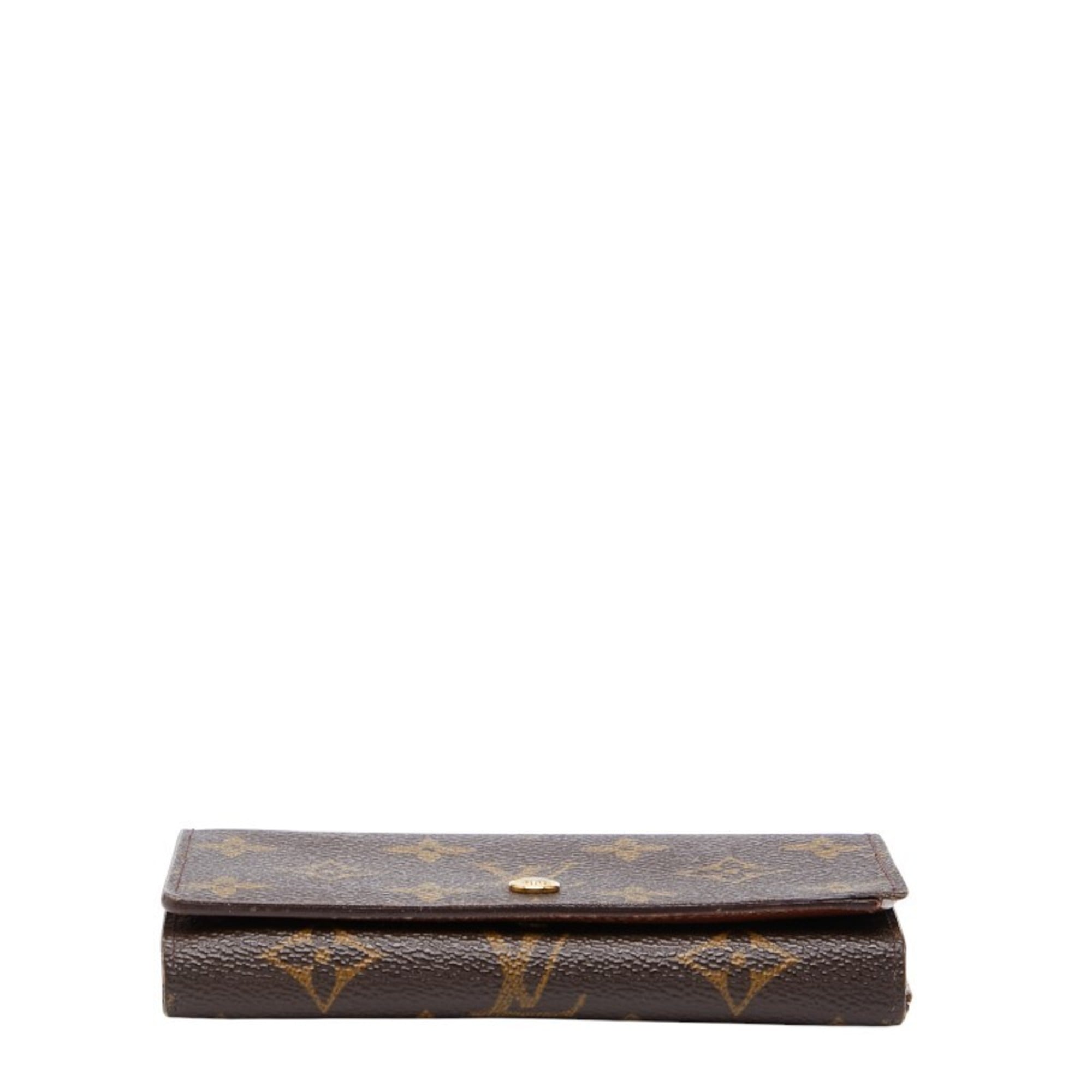 Louis Vuitton Brown Pvc Leather Wallet (Bi-Fold) (Pre-Owned)