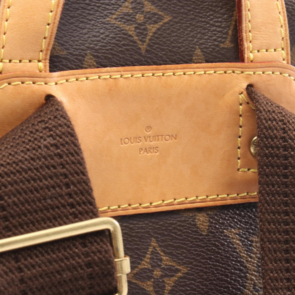 Louis Vuitton Brown Coated Canvas Leather Backpack (Pre-Owned)
