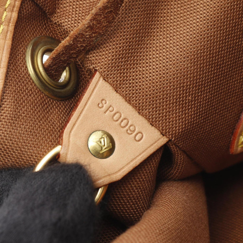 Louis Vuitton Brown Coated Canvas Leather Backpack (Pre-Owned)
