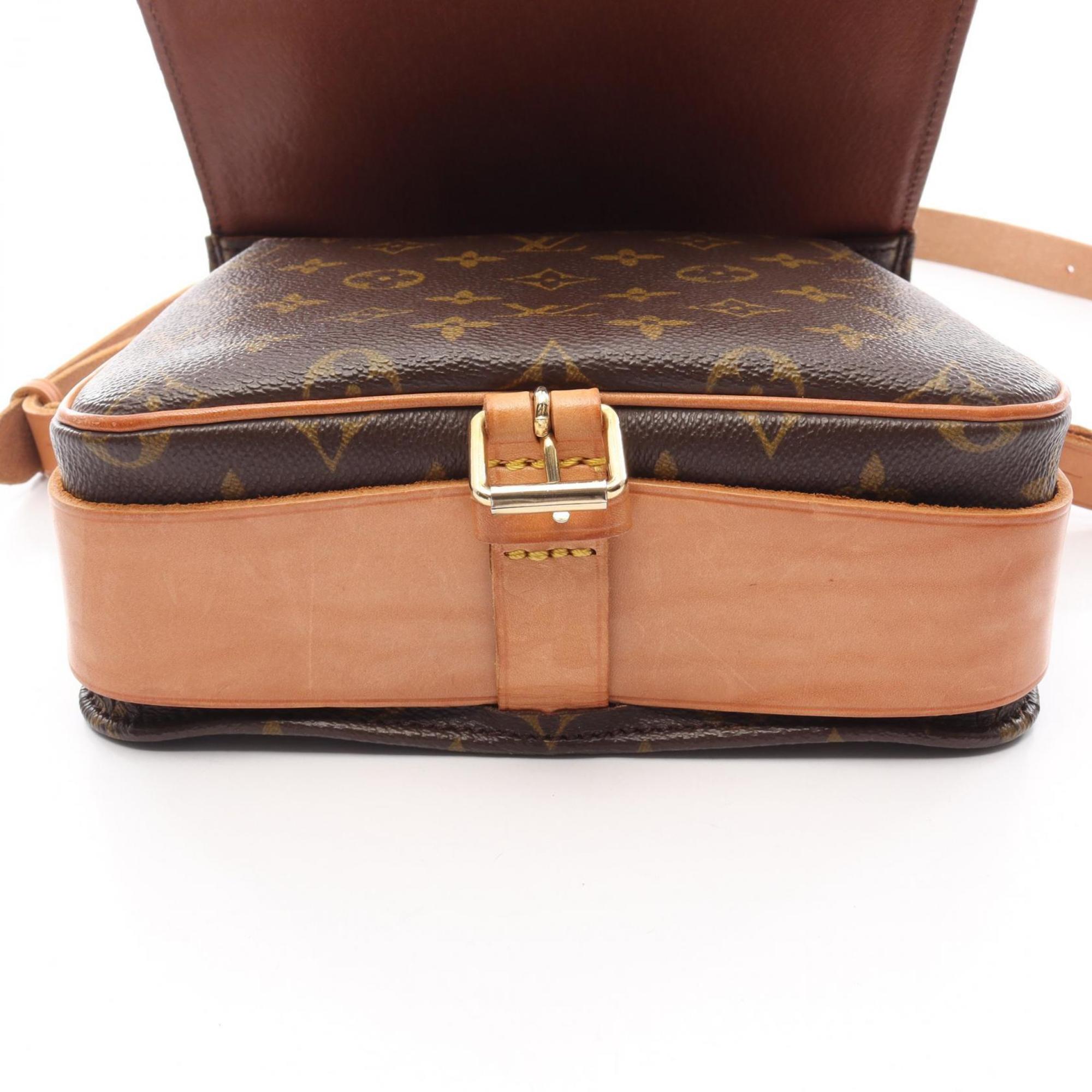 Louis Vuitton Brown Monogram Leather Shoulder Bag (Pre-Owned)