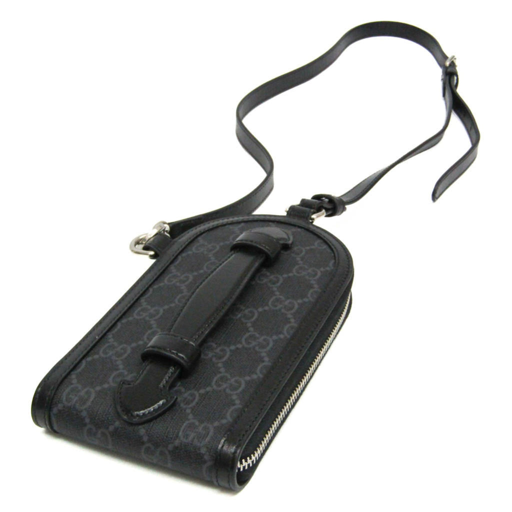 Interlocking G Patch Top Handle Crossbody Bag GG Coated Canvas Mini