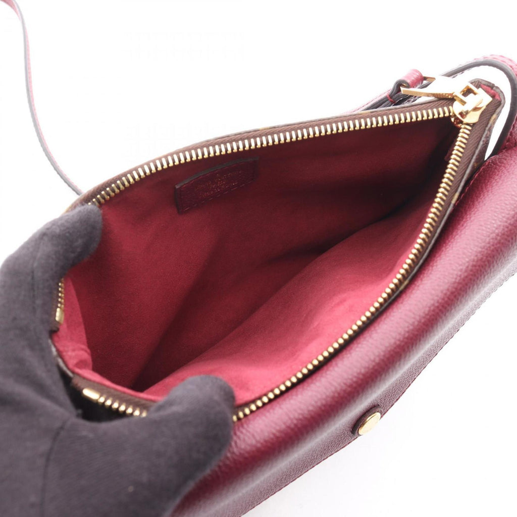 Louis Vuitton Brown Monogram Pink Coated Canvas Leather Shoulder Bag (Pre-Owned)