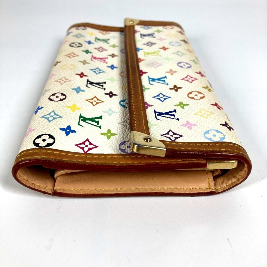 Louis Vuitton Monogram Multi-Color White Yellow Monogram Multicolore Long Wallet (Tri-Fold) (Pre-Owned)