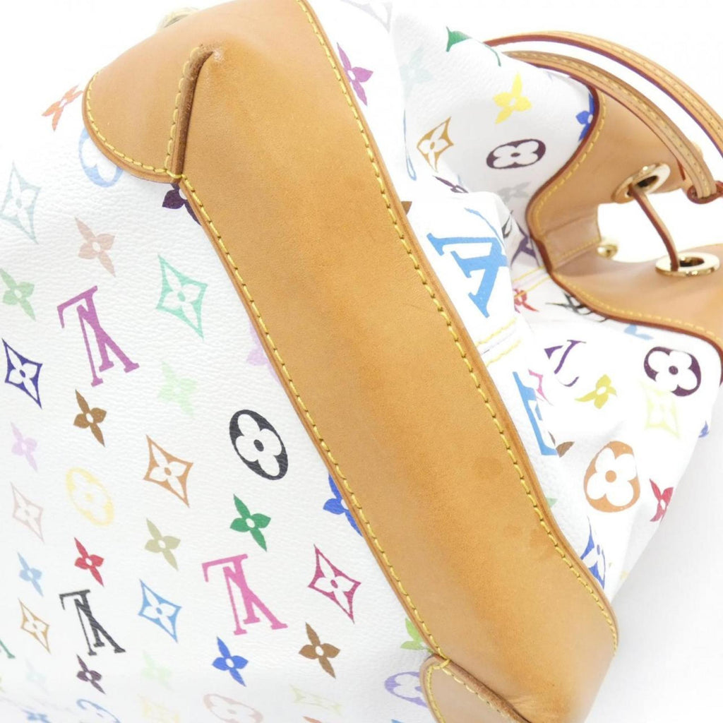 Louis Vuitton Multi-Color White Coated Canvas Shoulder Bag (Pre-Owned)