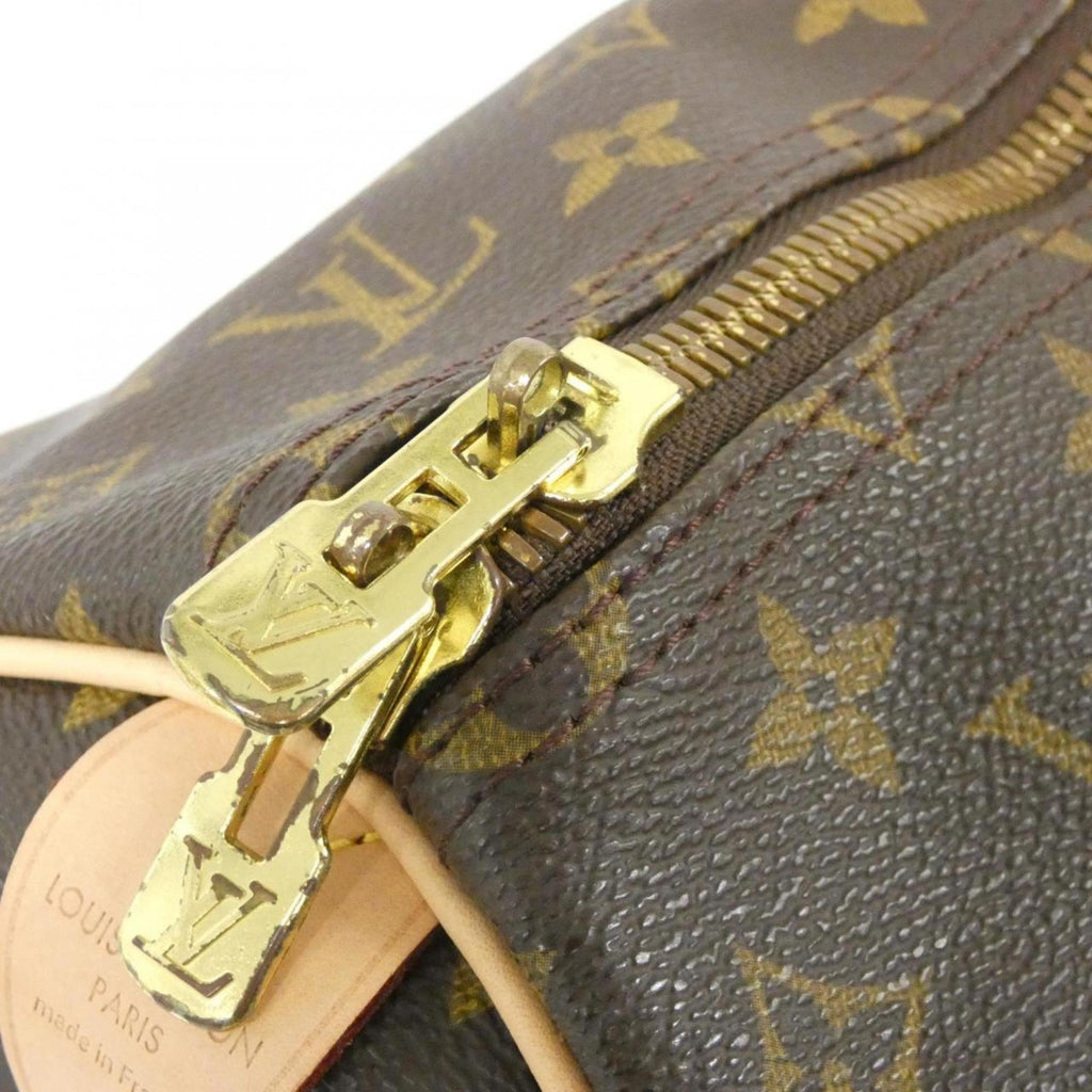 Louis Vuitton Brown Coated Canvas Boston Bag (Pre-Owned)