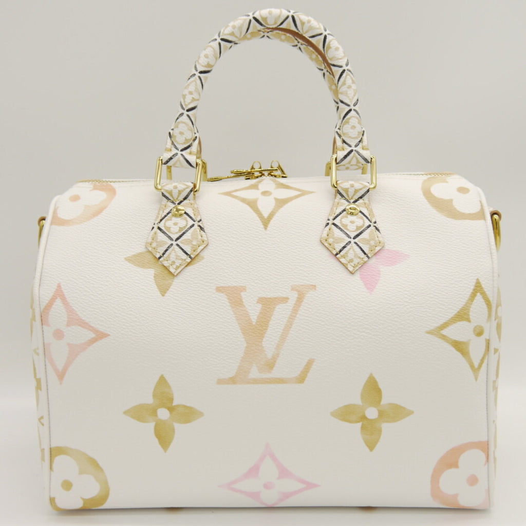 Louis Vuitton Leather Canvas Boston Bag Shoulder Bag (Pre-Owned)