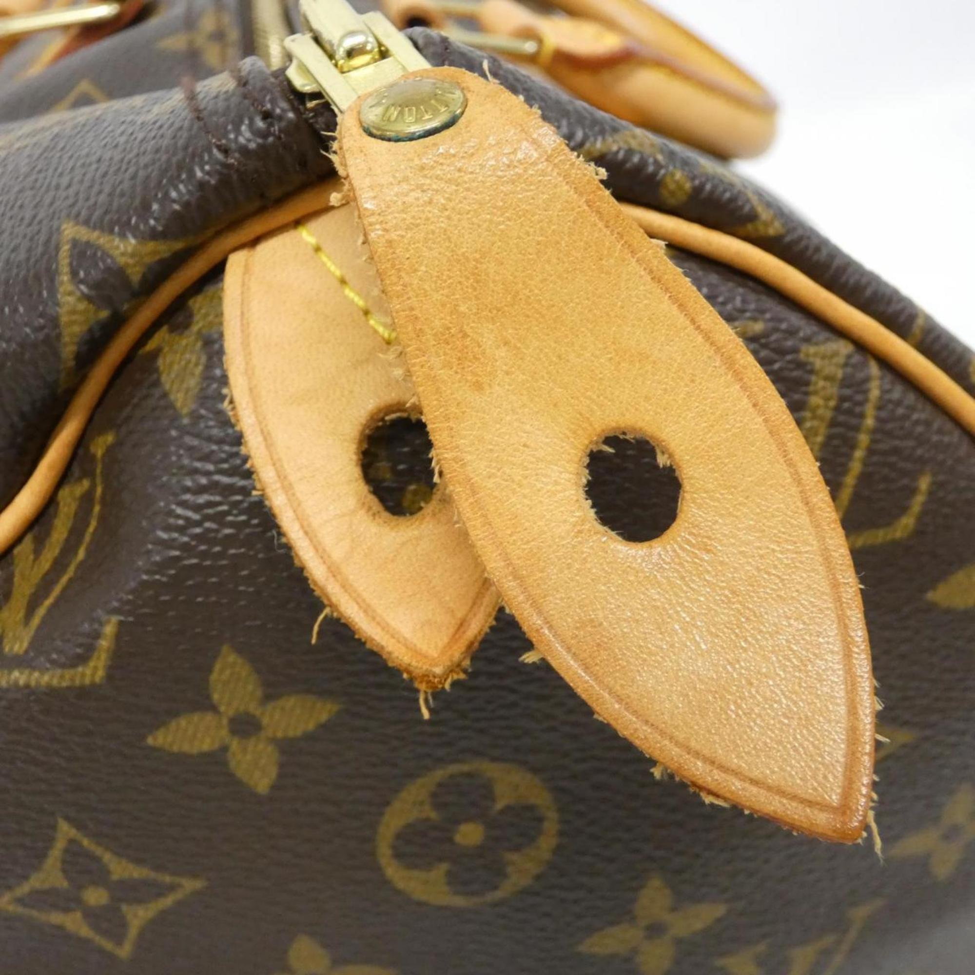 Louis Vuitton Monogram Brown Coated Canvas Boston Bag (Pre-Owned)