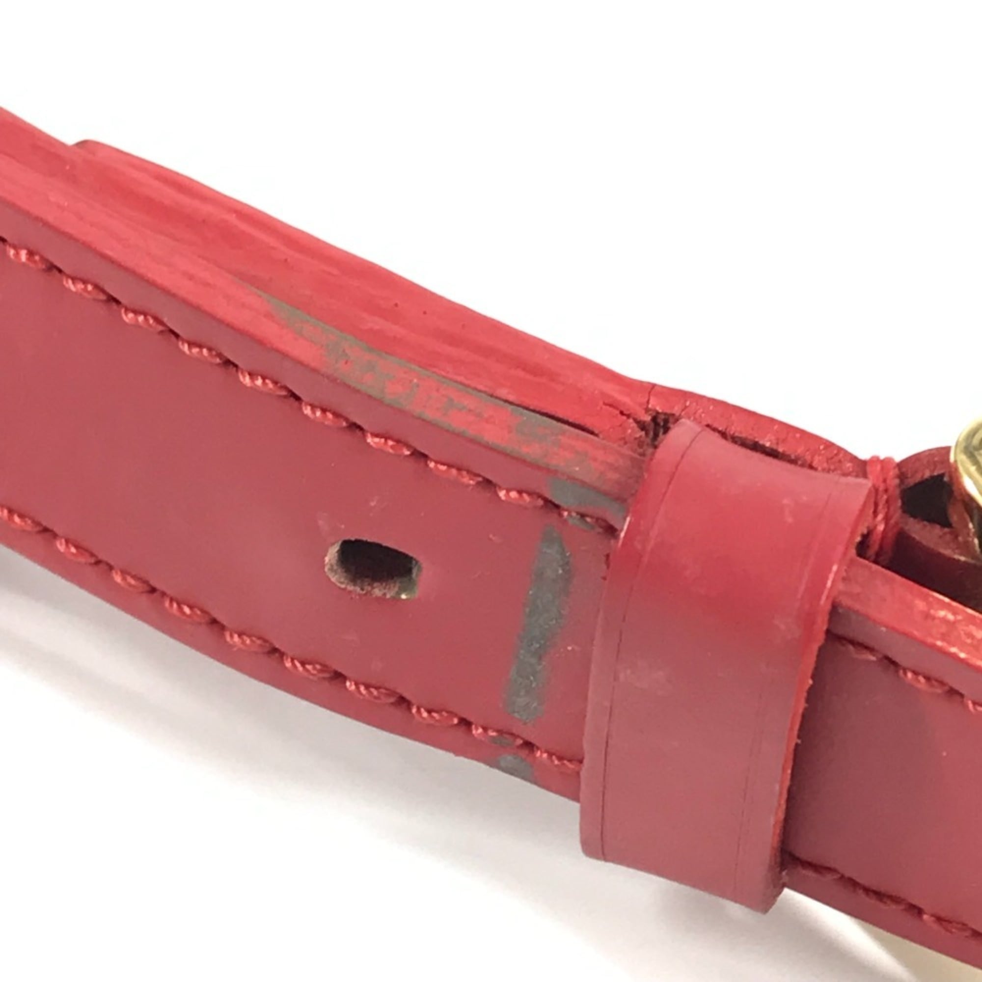 Louis Vuitton Red Color Epi Leather Shoulder Bag (Pre-Owned)
