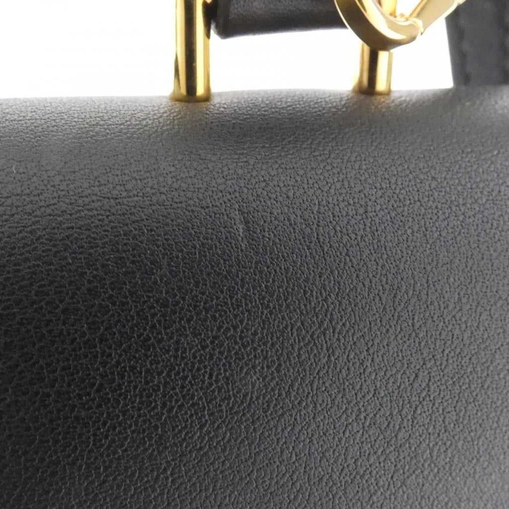 Louis Vuitton Black Marron Coated Canvas Leather Handbag (Pre-Owned)