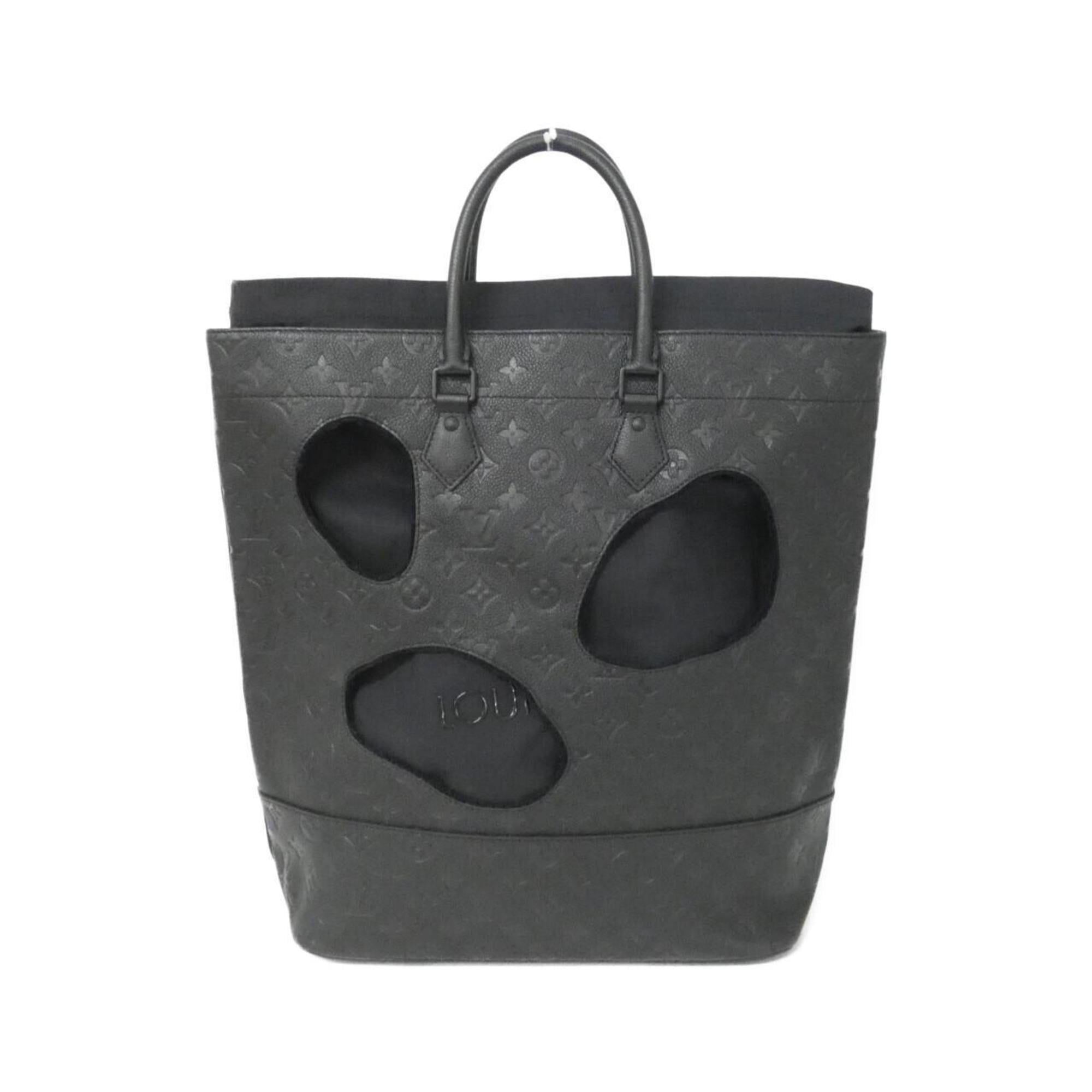 Louis Vuitton Black Leather Handbag (Pre-Owned)