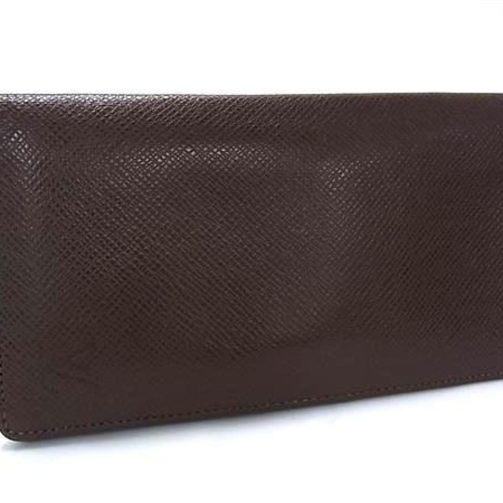 Louis Vuitton Brown Grizzly Taiga Leather Long Wallet (Bi-Fold) (Pre-Owned)