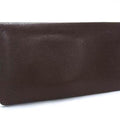 Louis Vuitton Brown Grizzly Taiga Leather Long Wallet (Bi-Fold) (Pre-Owned)