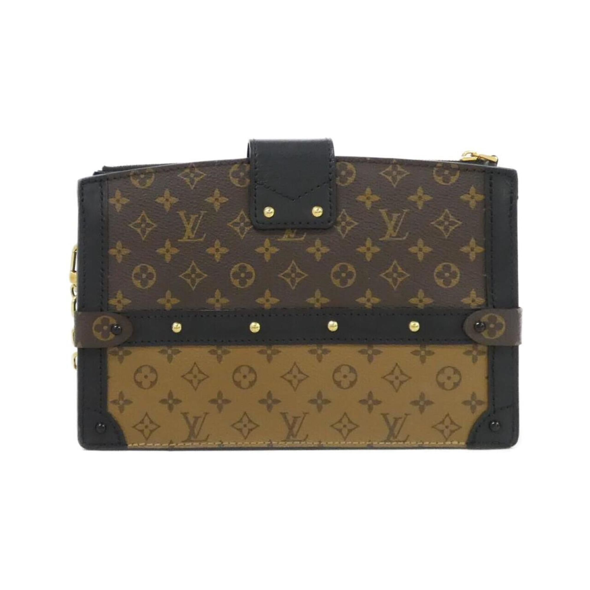 Louis Vuitton Marron Coated Canvas Shoulder Bag (Pre-Owned)