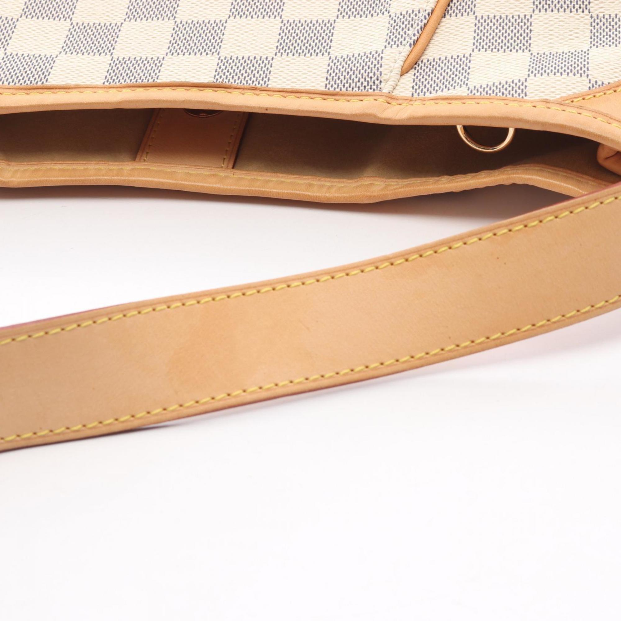 Louis Vuitton Damier Azur White Coated Canvas Shoulder Bag (Pre-Owned)